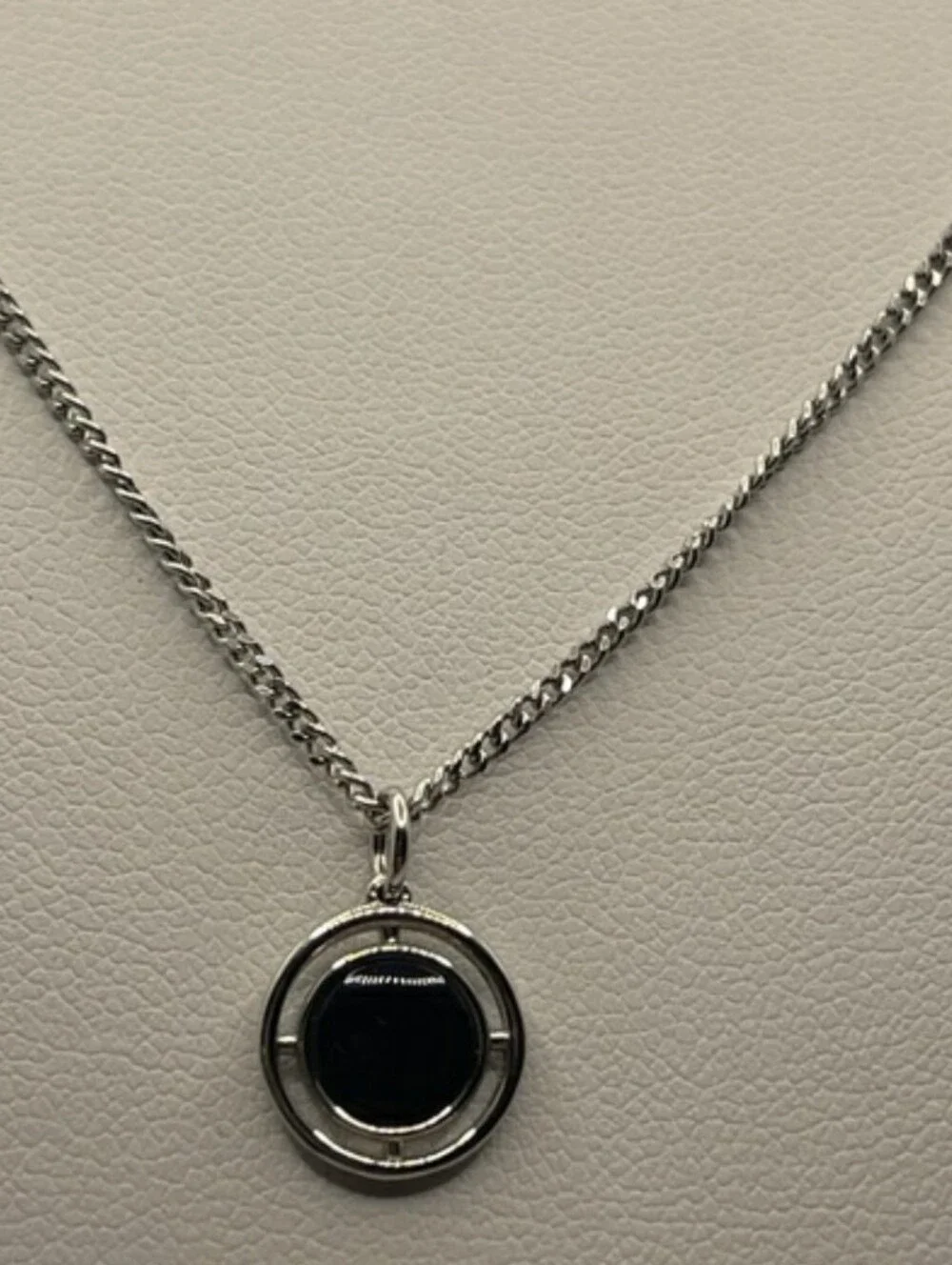 Miansai Compass Onyx Sterling Silver Necklace